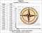 Nautical Compass 2 Unfinished Wood Shape Blank Laser Engraved Cut Out Woodcraft Craft Supply COM-002 product 2
